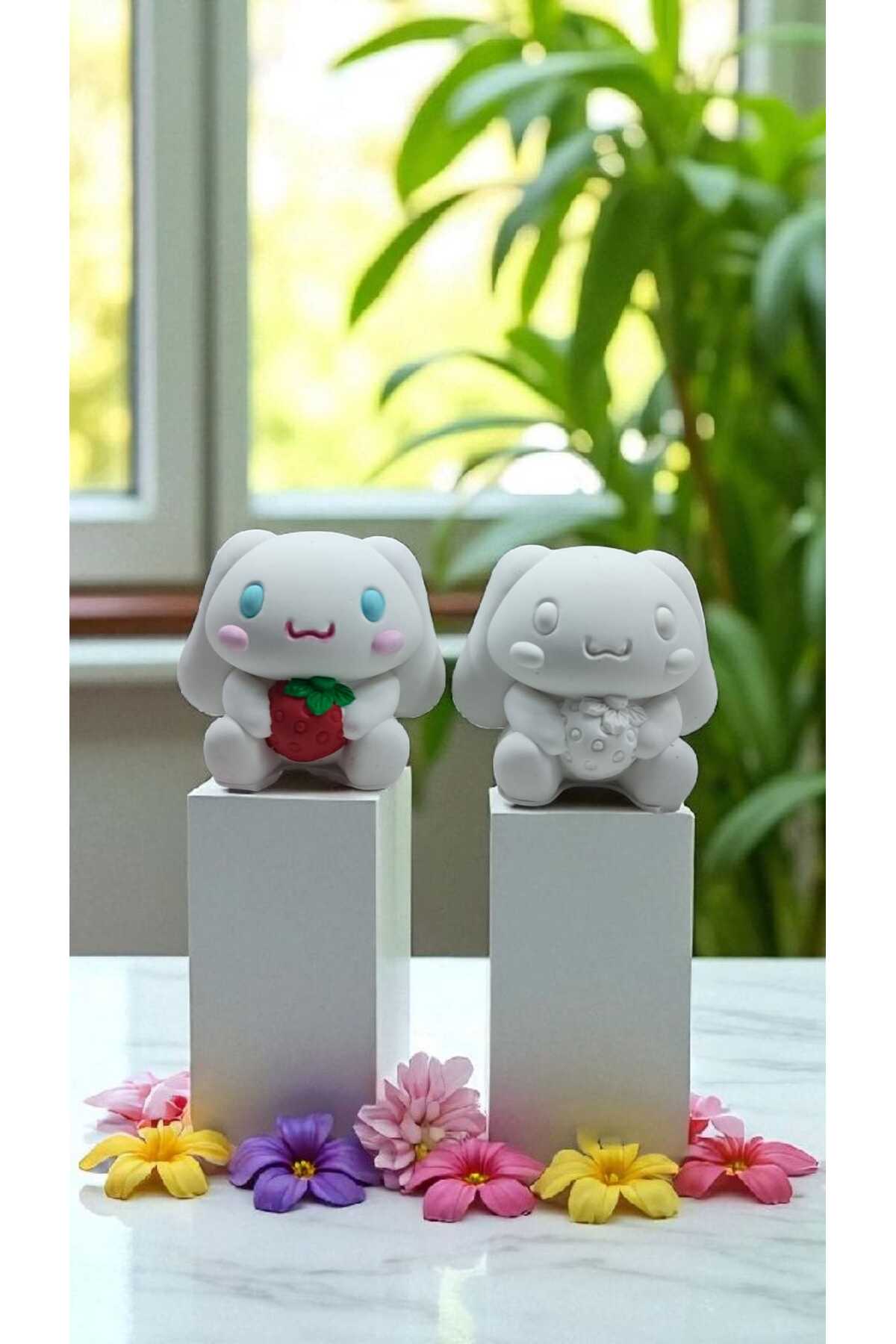 Labubu ve Cinnamorroll XXL Taş Boyama Figür Çocuk Gelişimi Anne Çocuk Etkinlik Taş boyama seti